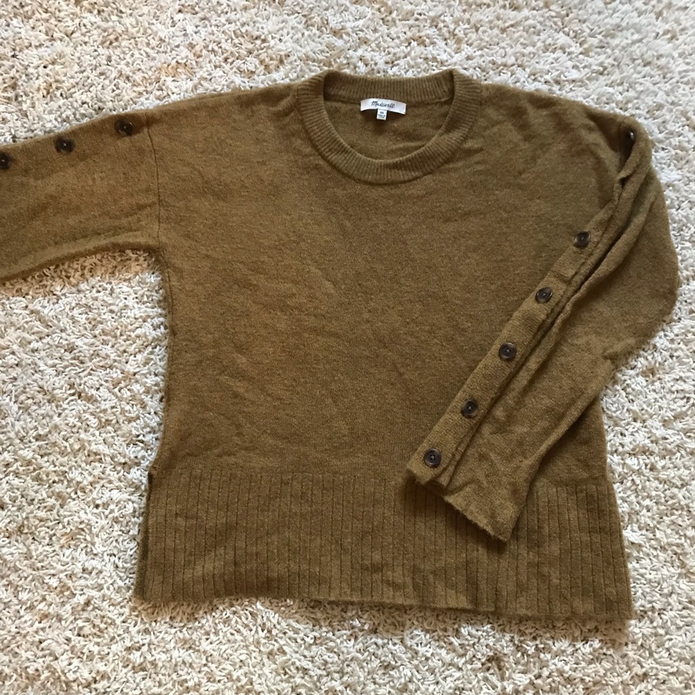Madewell button arm sweater